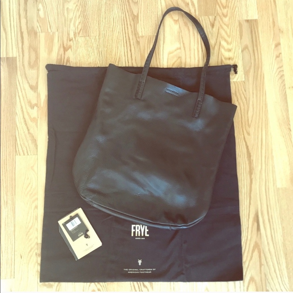 Frye Whipstitch Black Leather Bag
